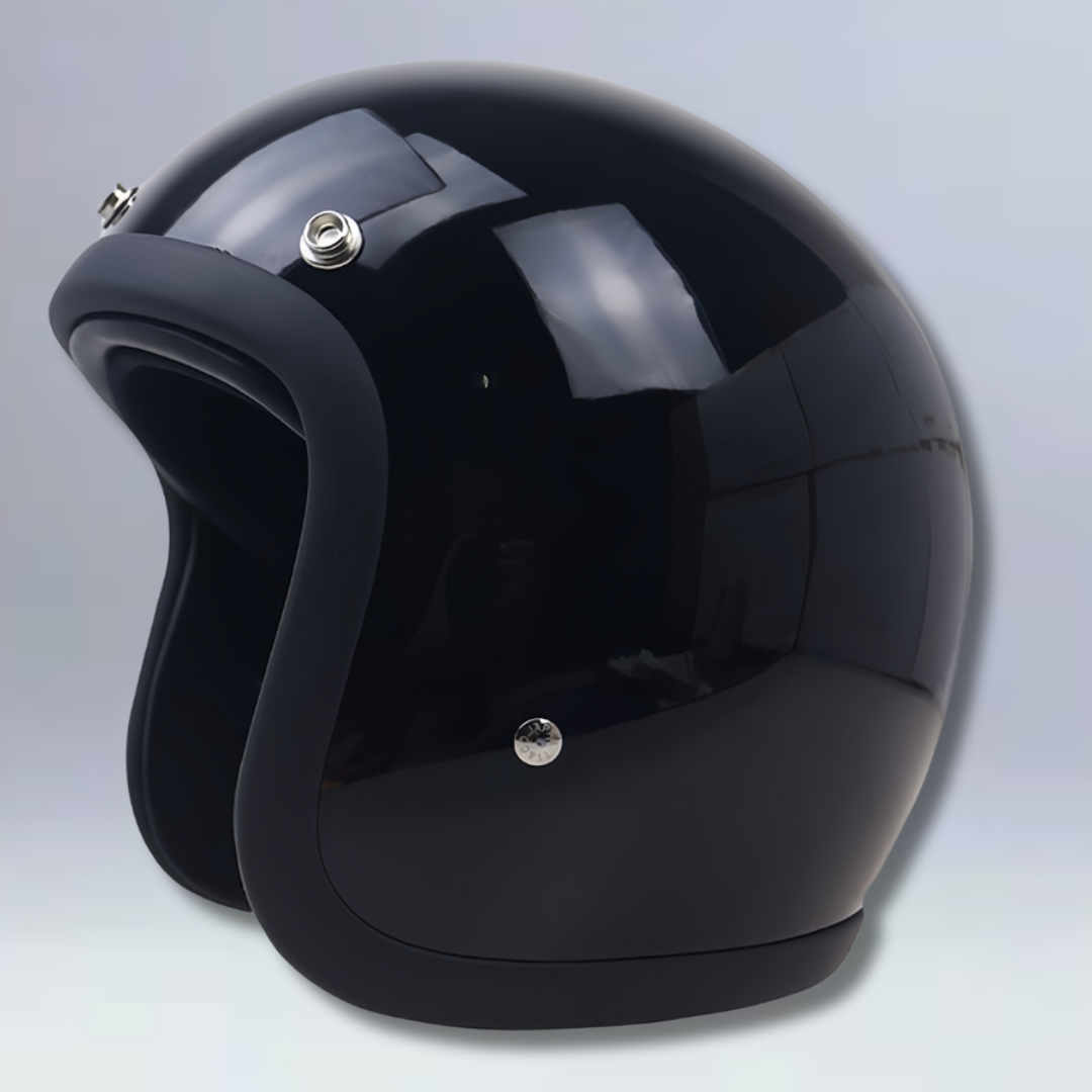 Low Profile Vintage Motorcycle Helmet - DOT and ECE Approved