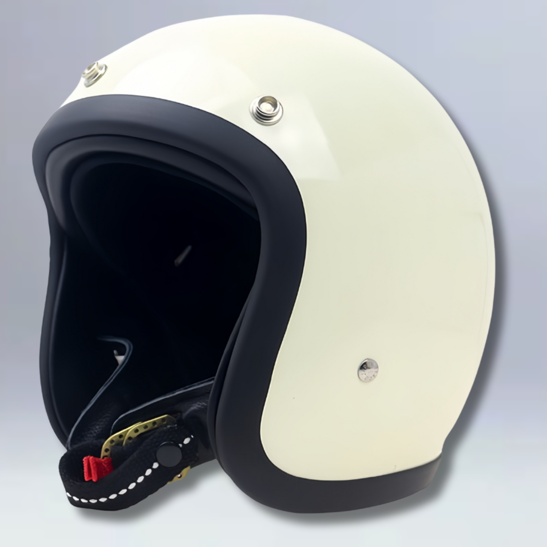 Low Profile Vintage Motorcycle Helmet - DOT and ECE Approved