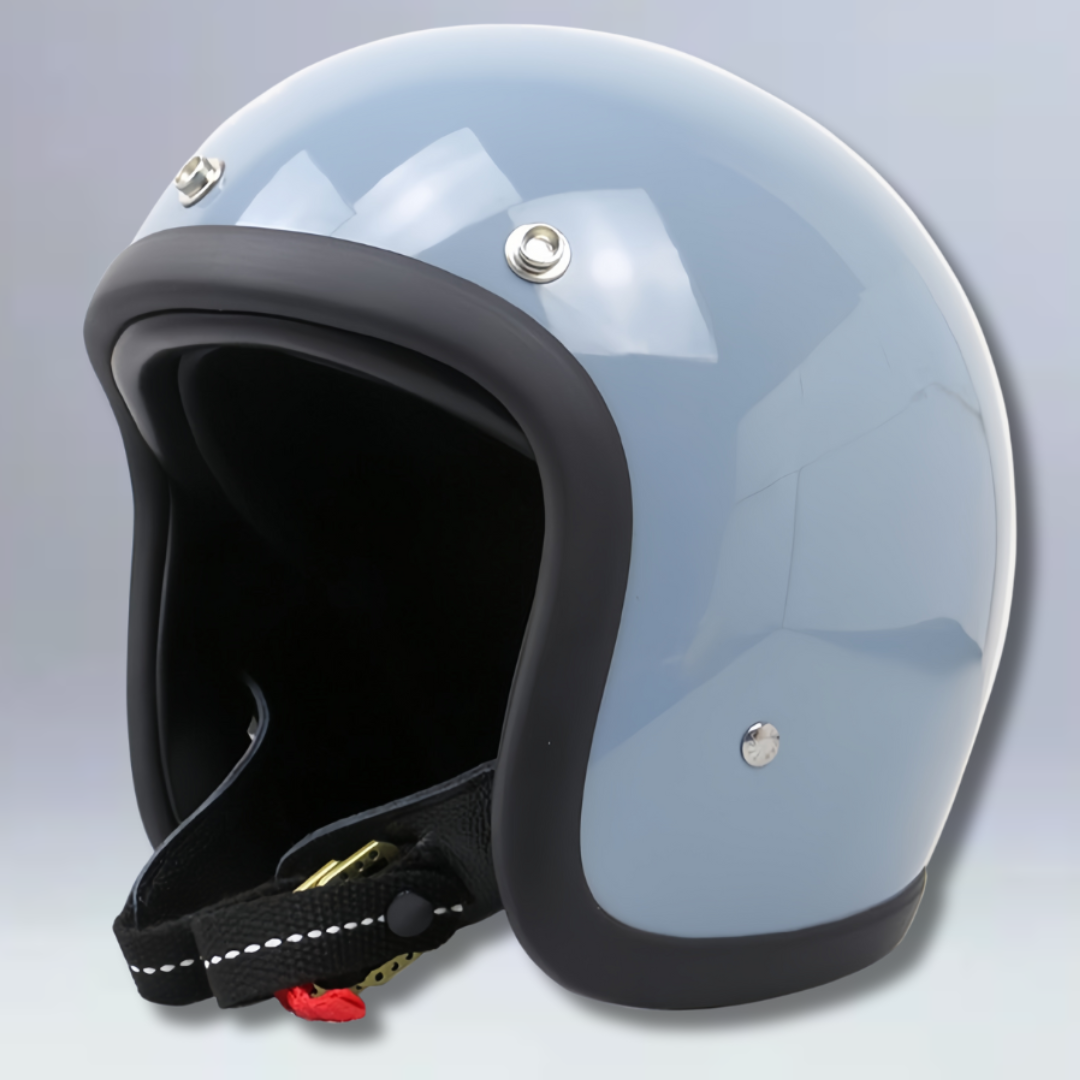 Low Profile Vintage Motorcycle Helmet - DOT and ECE Approved