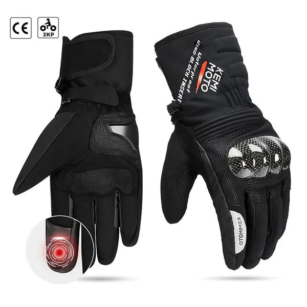 Waterproof Winter Motorcycle Gloves - CE & 2KP Approved